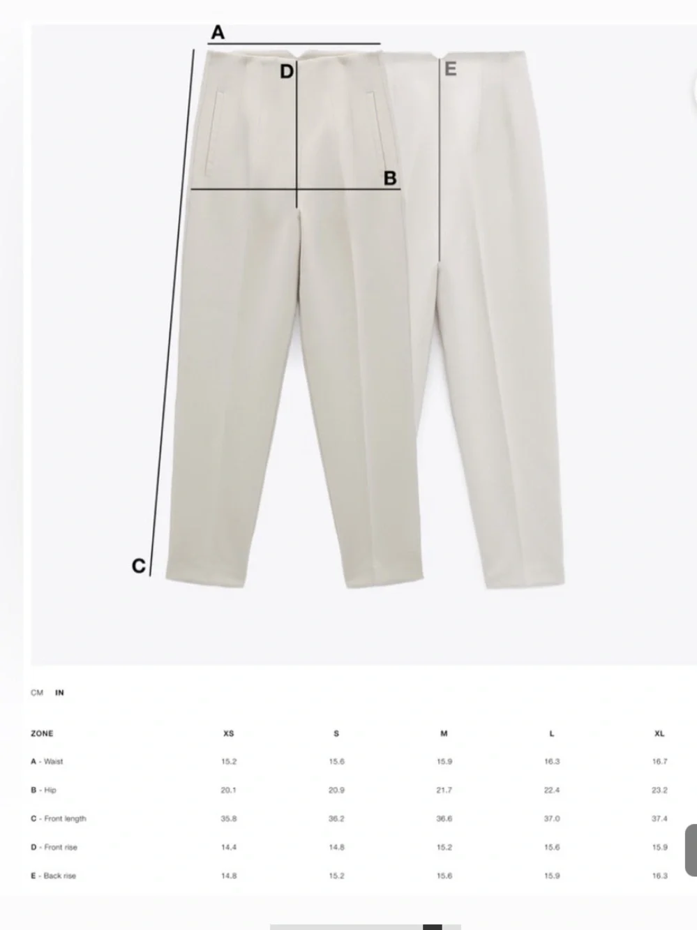 Zara NWT ZW Collection ecru white linen balloon pants 3071/048